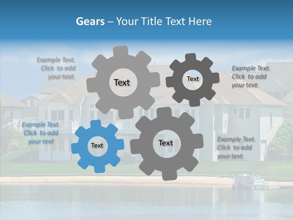 Residence Pontoon Sand PowerPoint Template