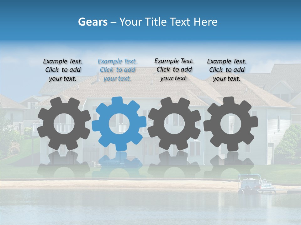 Residence Pontoon Sand PowerPoint Template