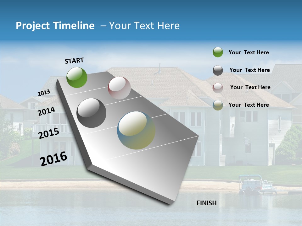 Residence Pontoon Sand PowerPoint Template