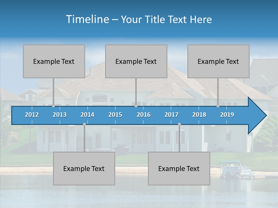 Residence Pontoon Sand PowerPoint Template