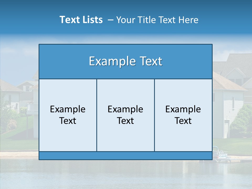 Residence Pontoon Sand PowerPoint Template