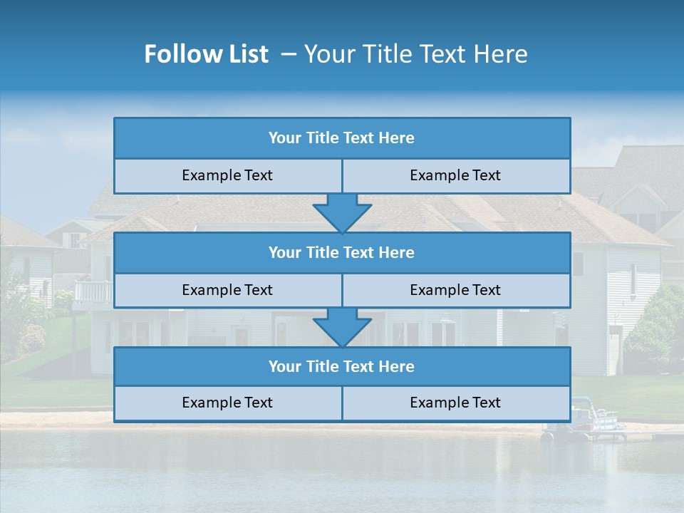 Residence Pontoon Sand PowerPoint Template