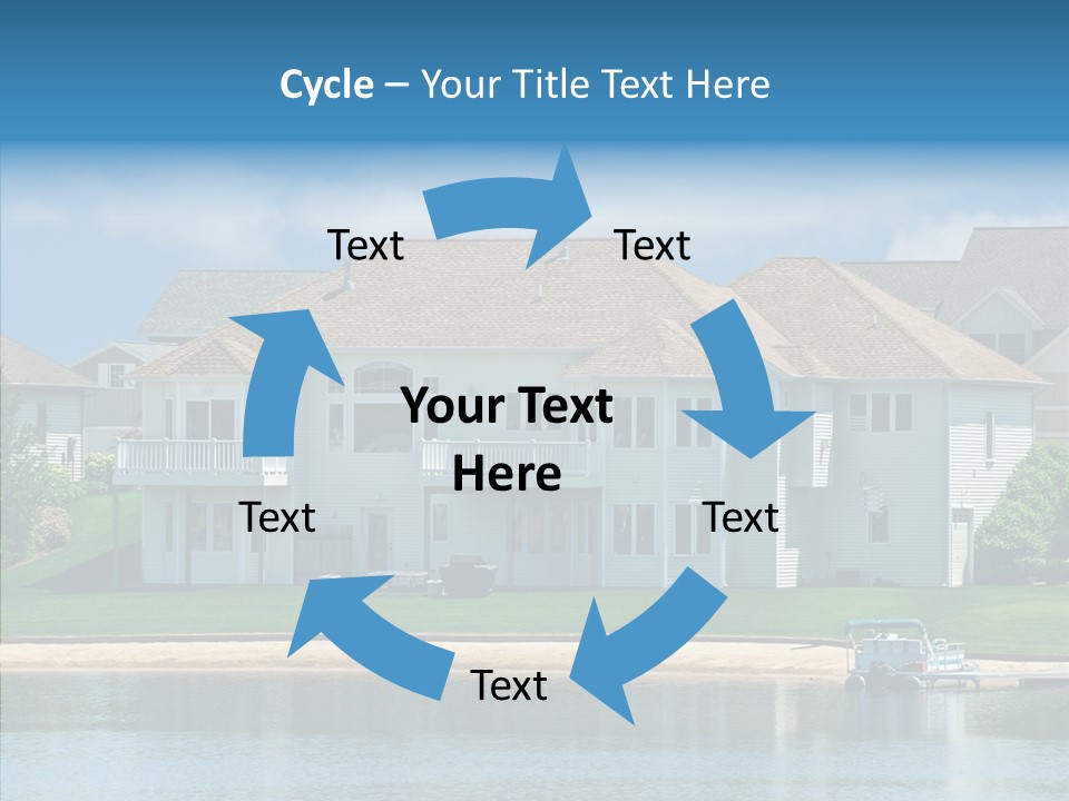 Residence Pontoon Sand PowerPoint Template