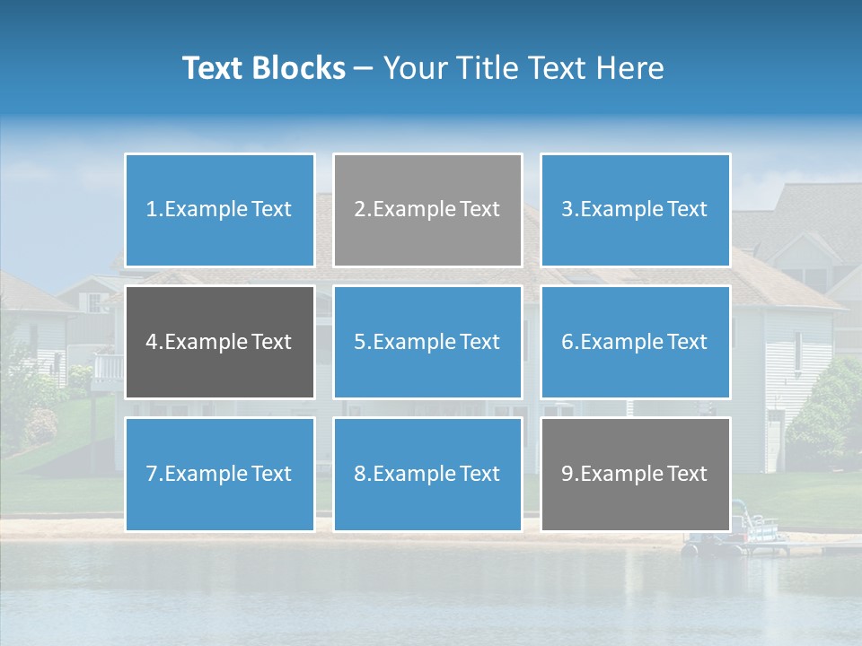 Residence Pontoon Sand PowerPoint Template