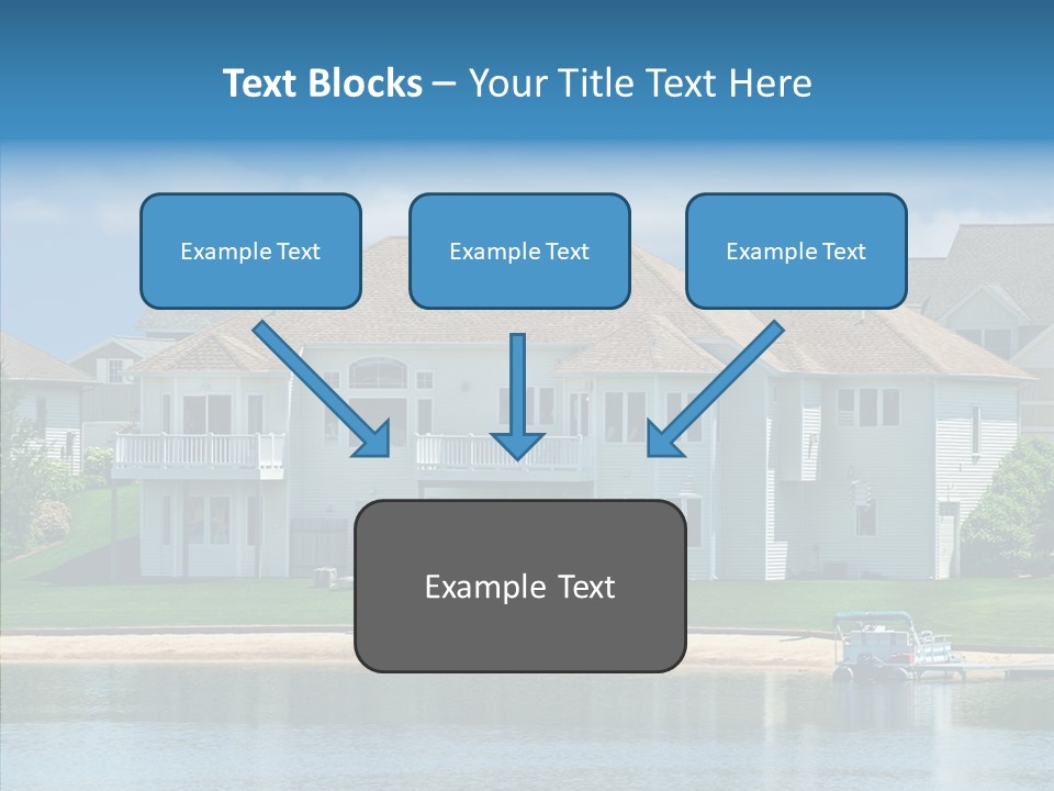 Residence Pontoon Sand PowerPoint Template