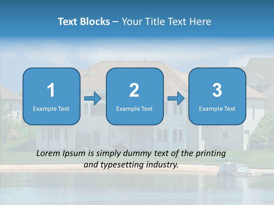 Residence Pontoon Sand PowerPoint Template