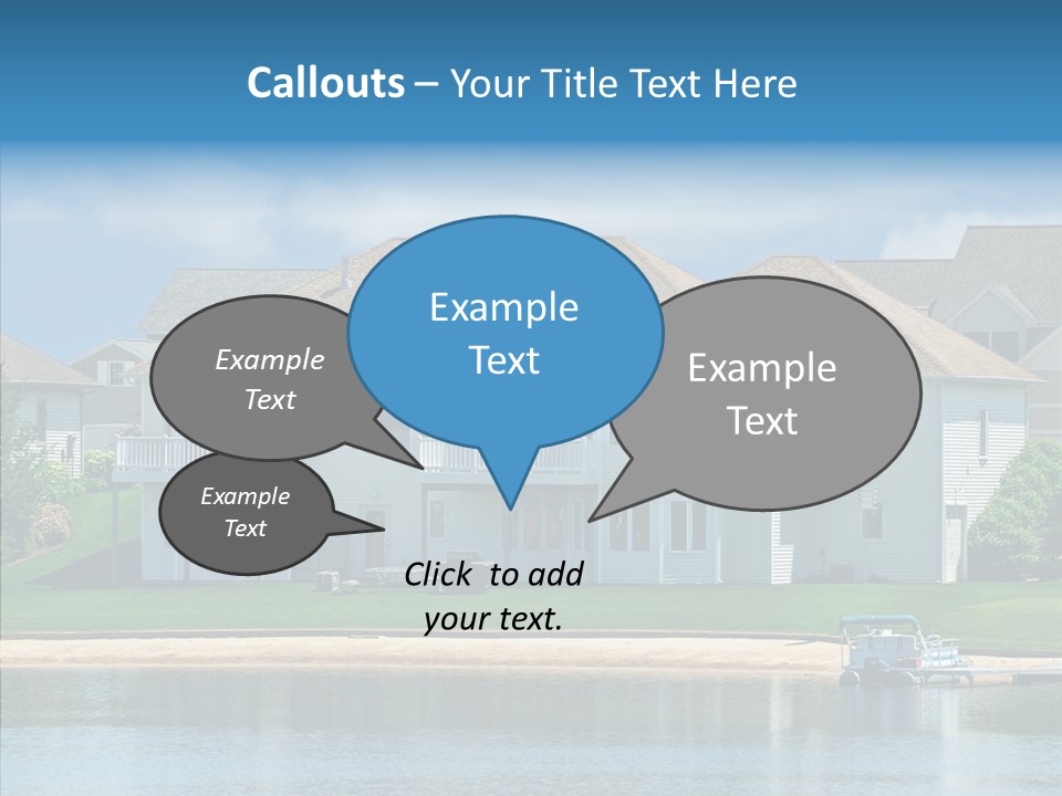 Residence Pontoon Sand PowerPoint Template