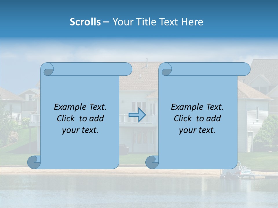 Residence Pontoon Sand PowerPoint Template