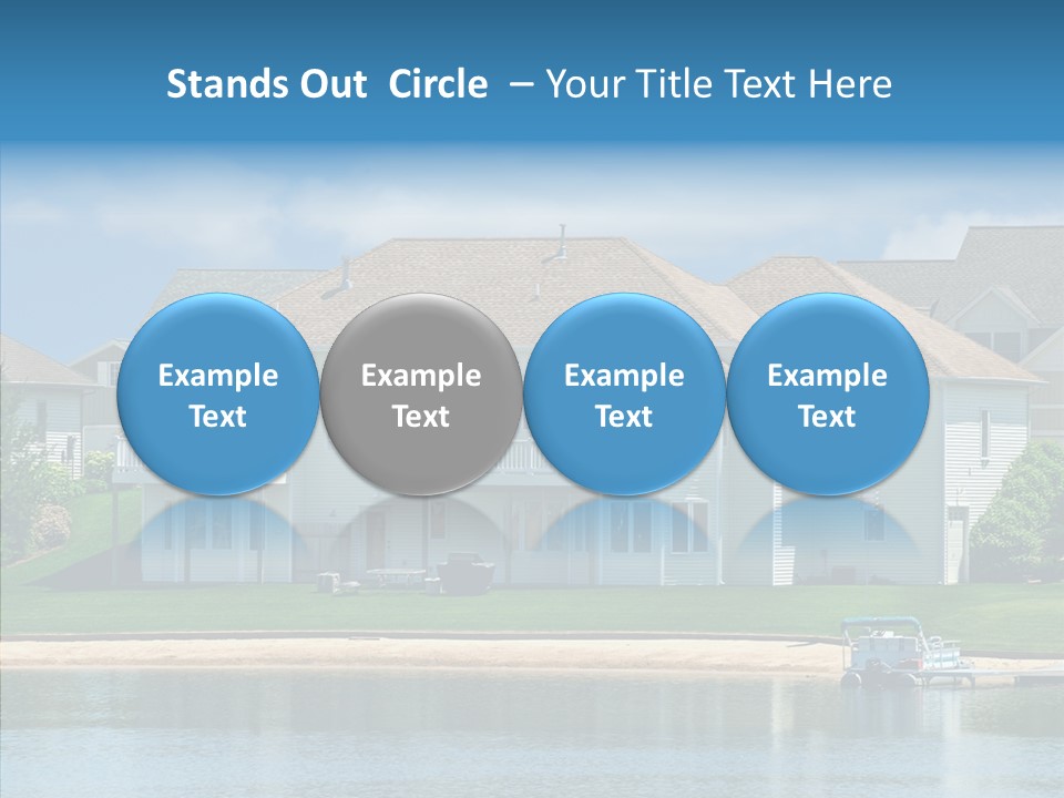 Residence Pontoon Sand PowerPoint Template