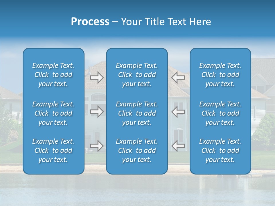Residence Pontoon Sand PowerPoint Template