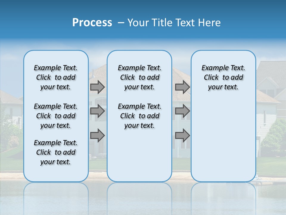 Residence Pontoon Sand PowerPoint Template