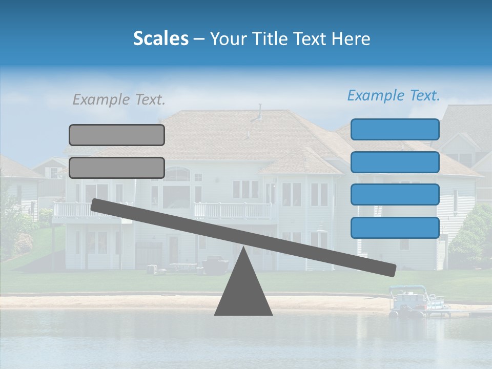 Residence Pontoon Sand PowerPoint Template