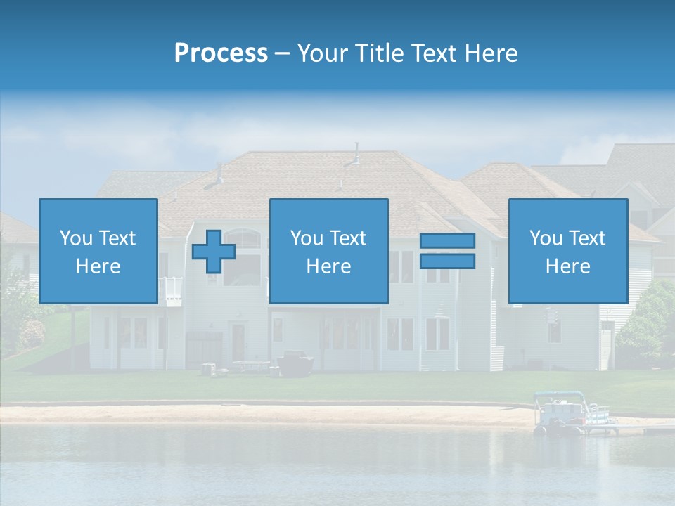Residence Pontoon Sand PowerPoint Template