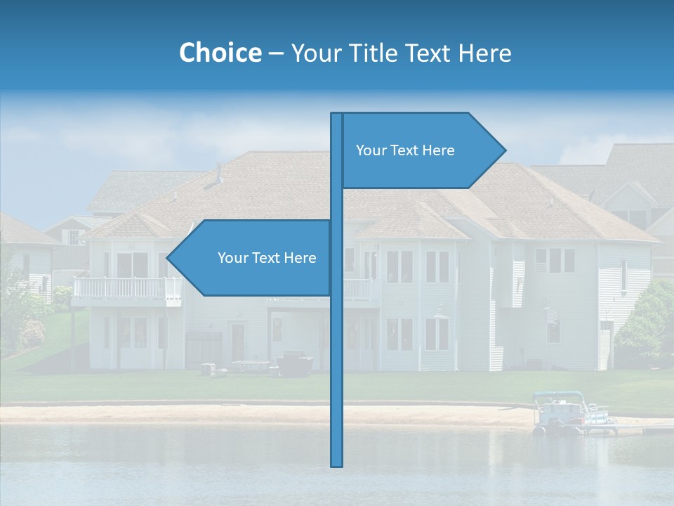 Residence Pontoon Sand PowerPoint Template