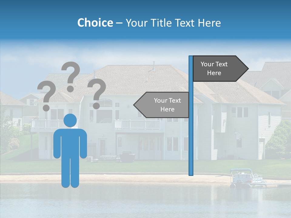 Residence Pontoon Sand PowerPoint Template