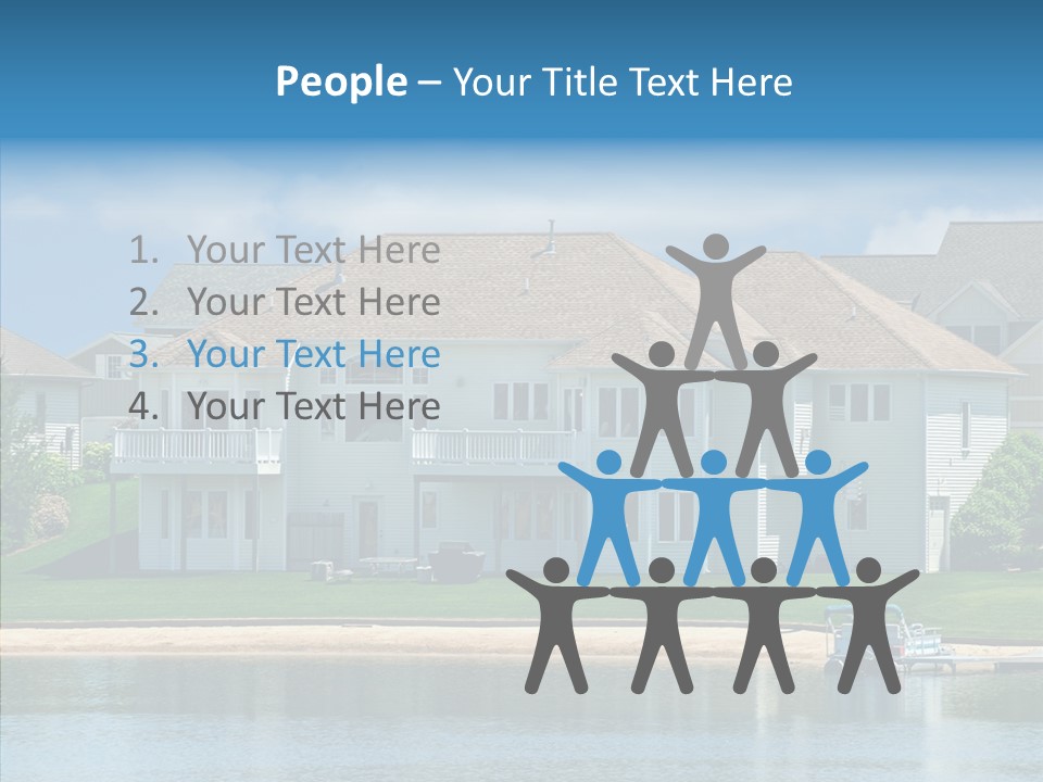 Residence Pontoon Sand PowerPoint Template