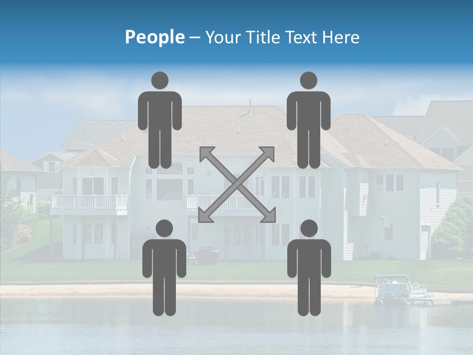 Residence Pontoon Sand PowerPoint Template