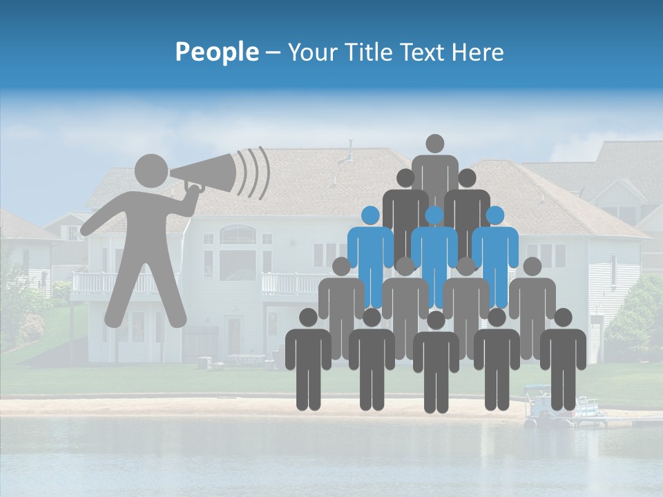 Residence Pontoon Sand PowerPoint Template