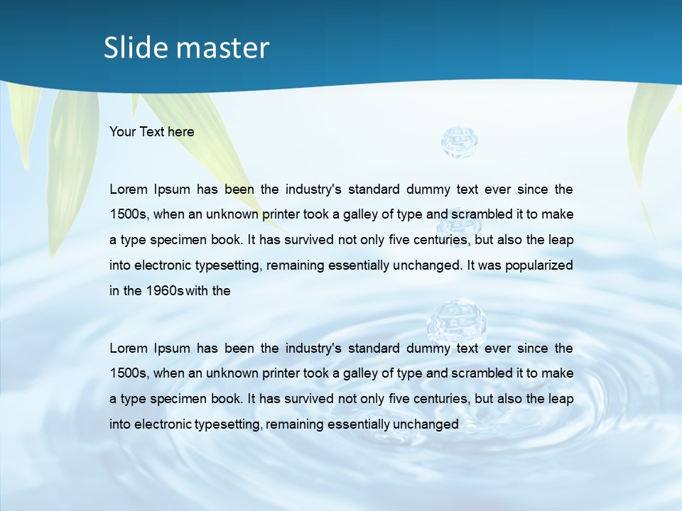 Beautiful Decoration Sky PowerPoint Template