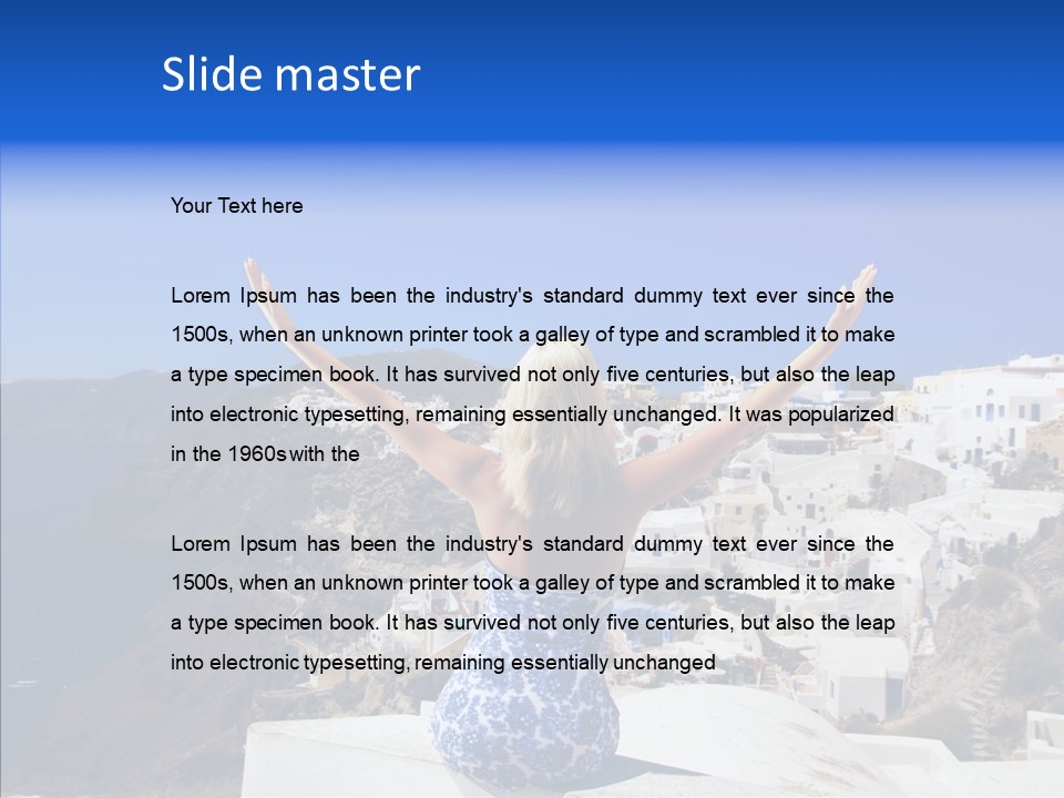 Sunshine Positive Travel PowerPoint Template