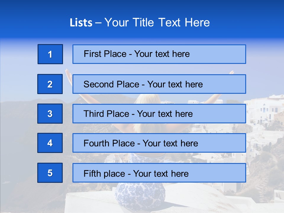 Sunshine Positive Travel PowerPoint Template