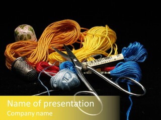Tool Clothing Tape PowerPoint Template
