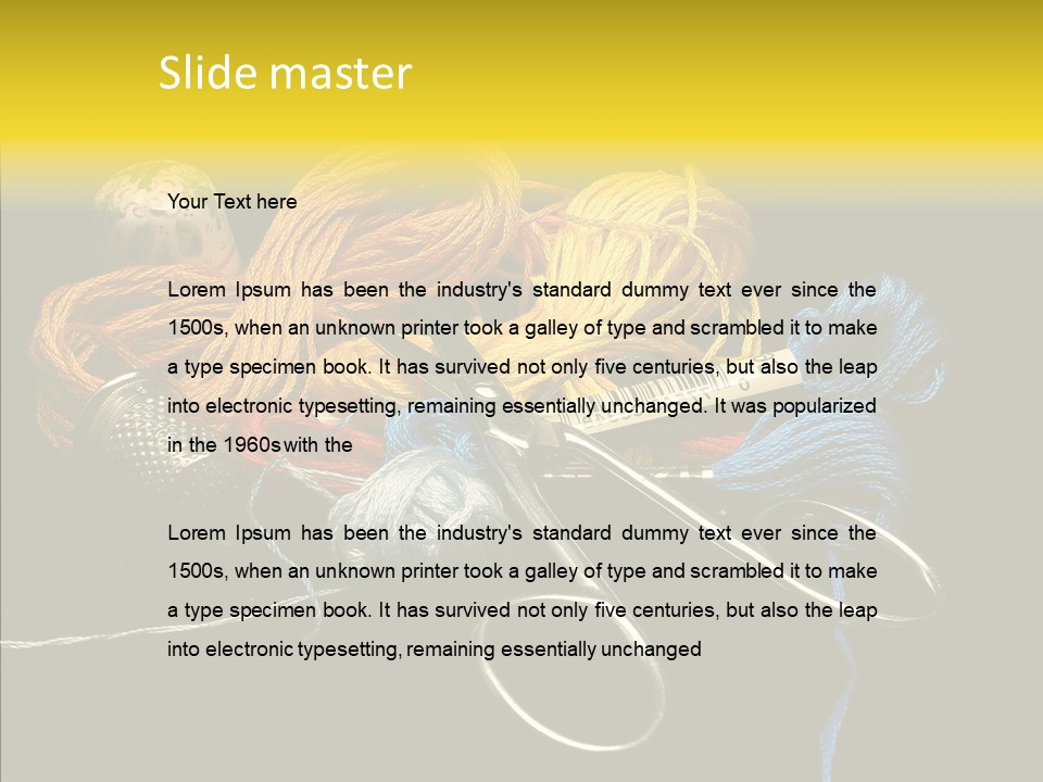 Tool Clothing Tape PowerPoint Template