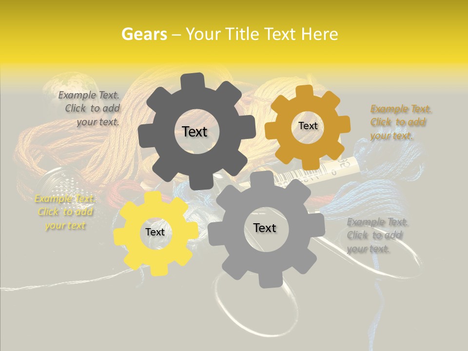 Tool Clothing Tape PowerPoint Template