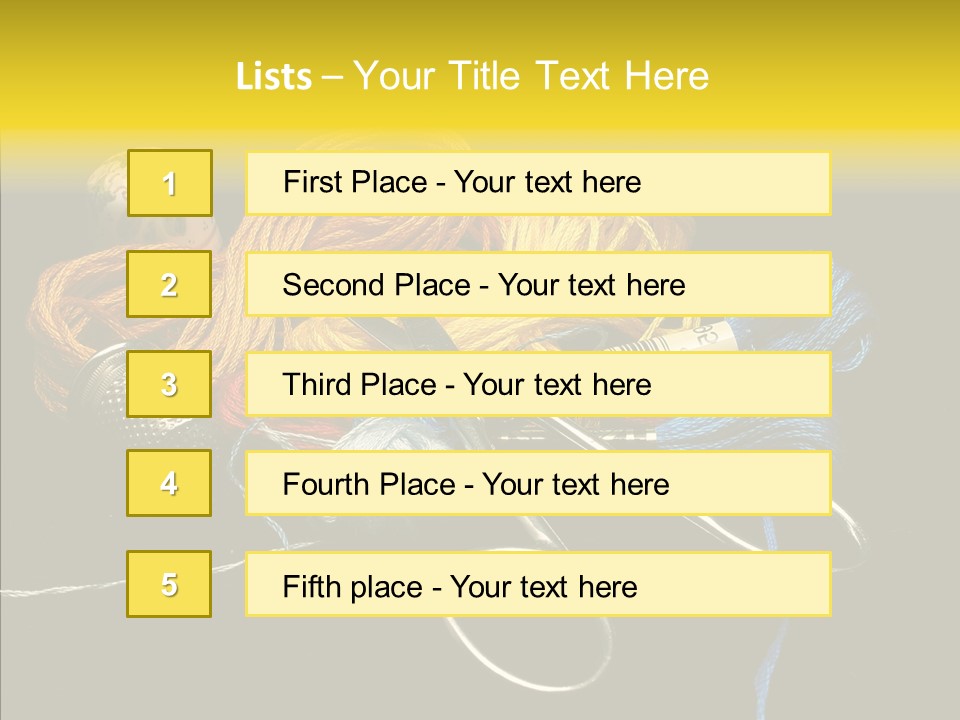 Tool Clothing Tape PowerPoint Template