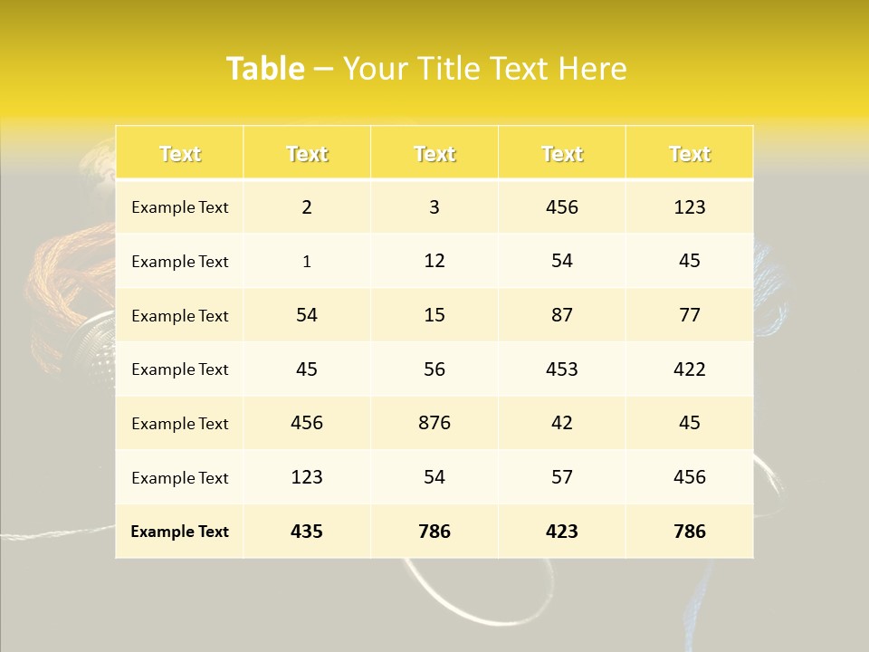 Tool Clothing Tape PowerPoint Template