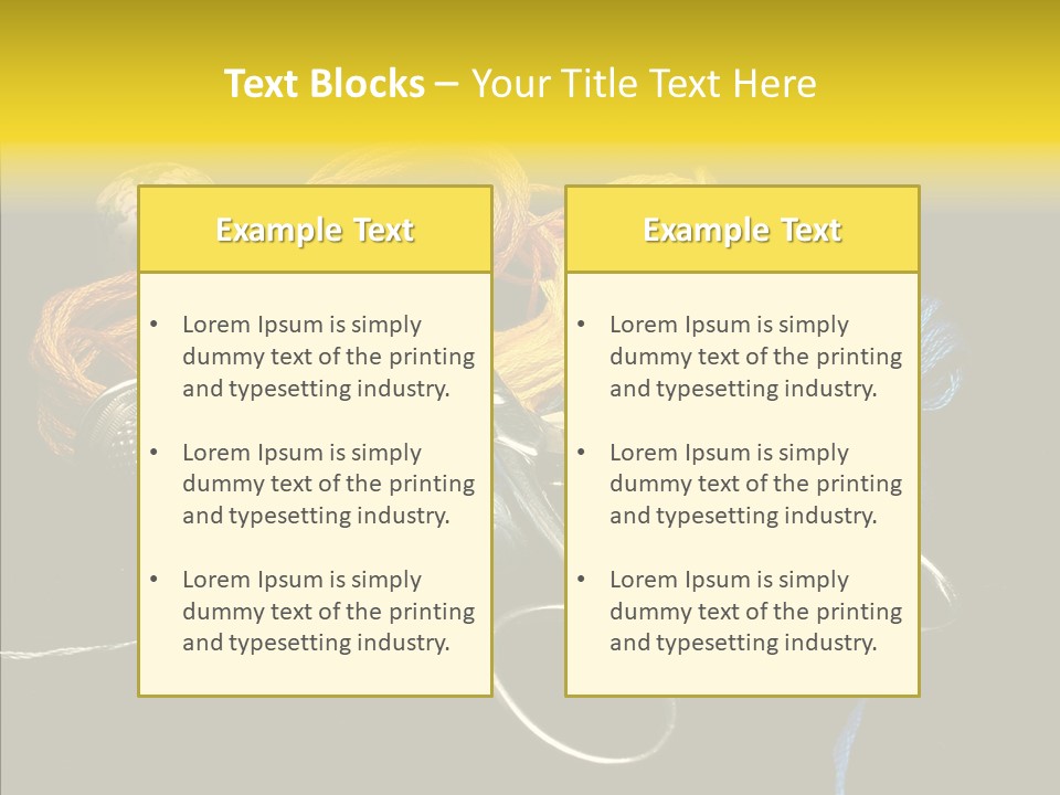 Tool Clothing Tape PowerPoint Template