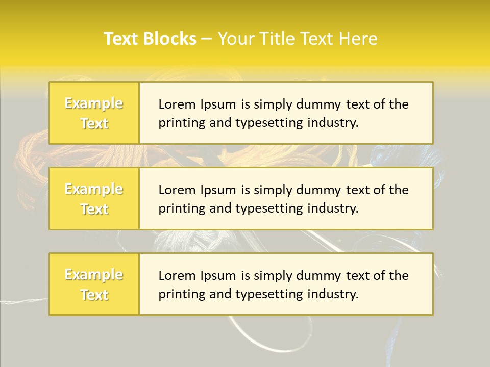 Tool Clothing Tape PowerPoint Template
