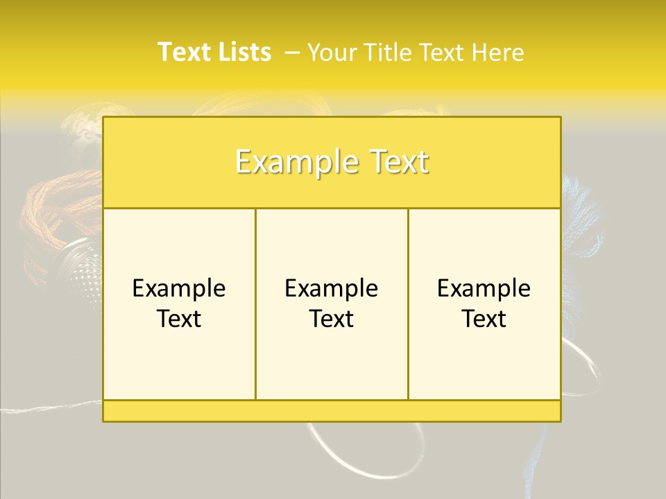 Tool Clothing Tape PowerPoint Template