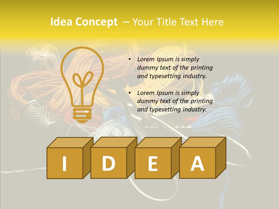 Tool Clothing Tape PowerPoint Template