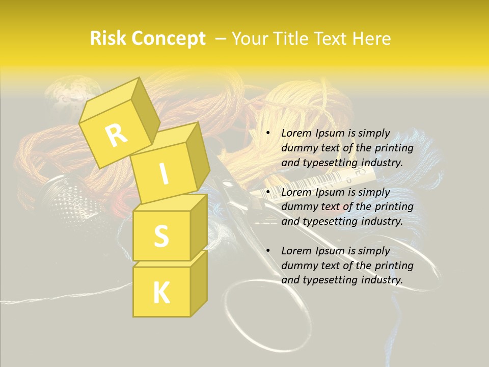 Tool Clothing Tape PowerPoint Template