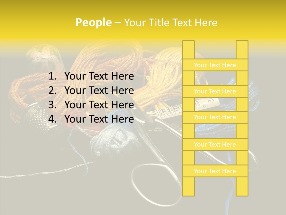 Tool Clothing Tape PowerPoint Template