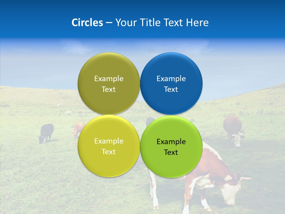 View Scenery Grassland PowerPoint Template