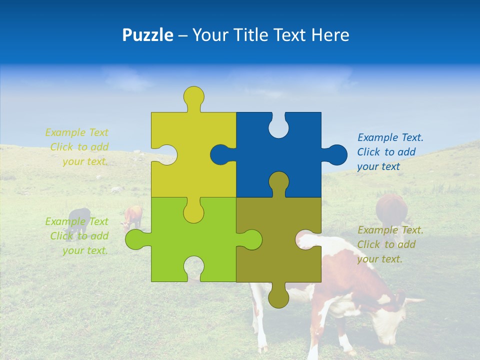 View Scenery Grassland PowerPoint Template