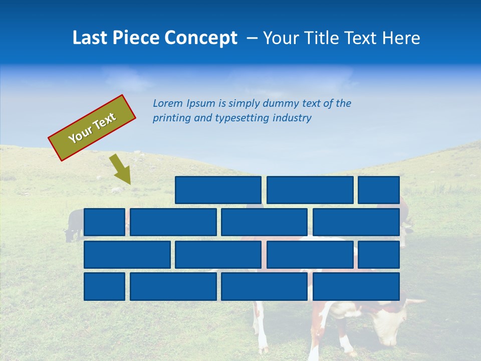 View Scenery Grassland PowerPoint Template