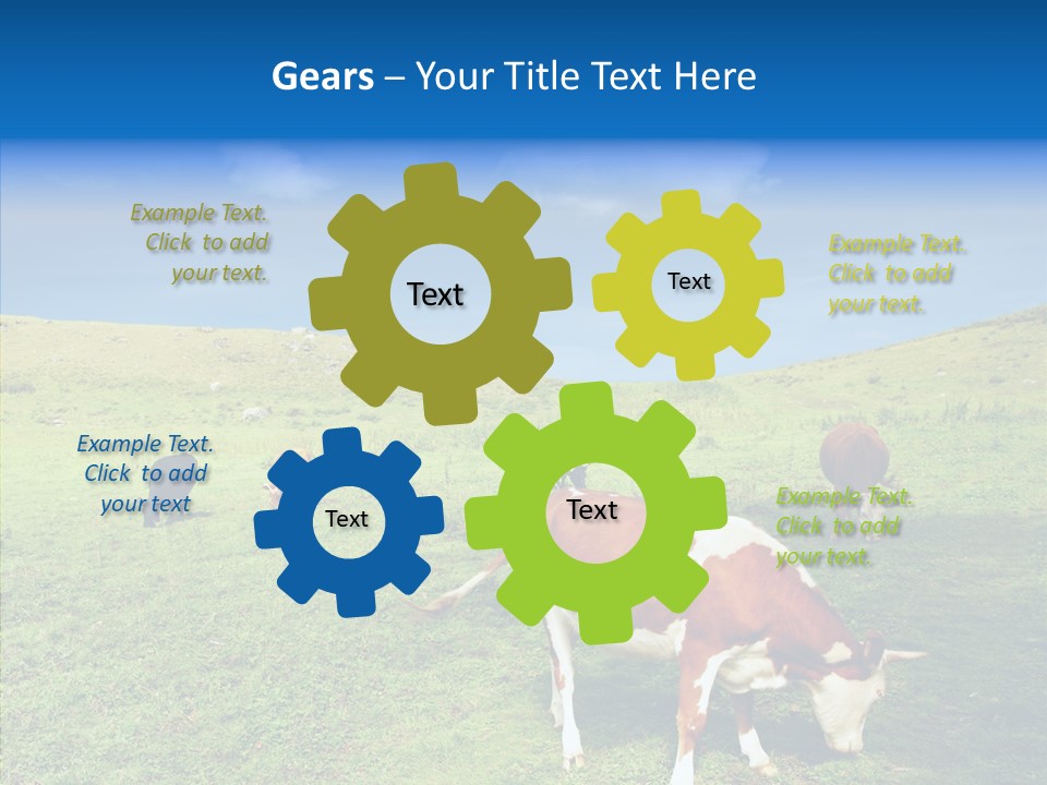 View Scenery Grassland PowerPoint Template