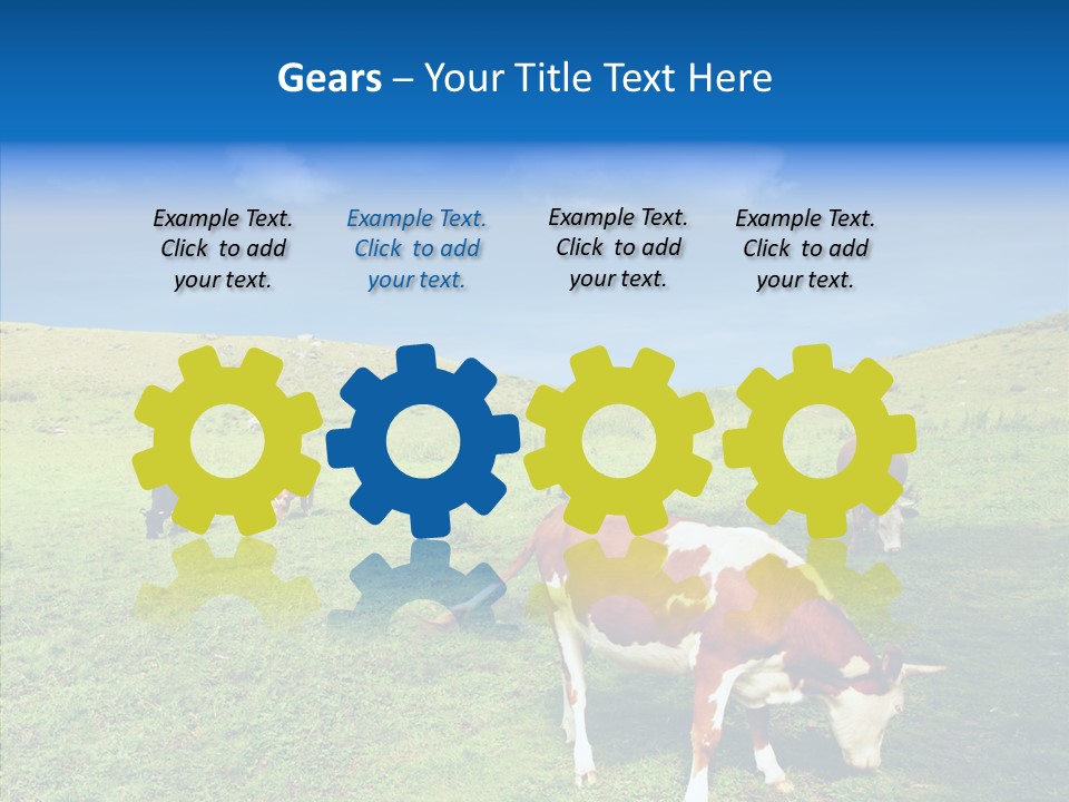 View Scenery Grassland PowerPoint Template