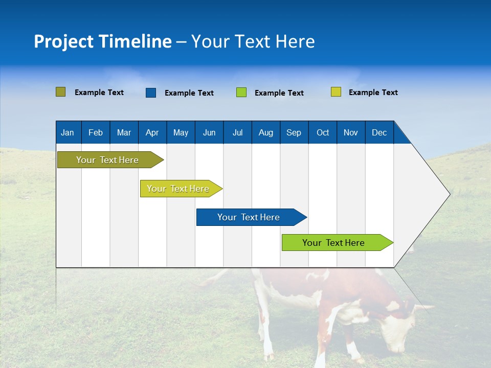 View Scenery Grassland PowerPoint Template