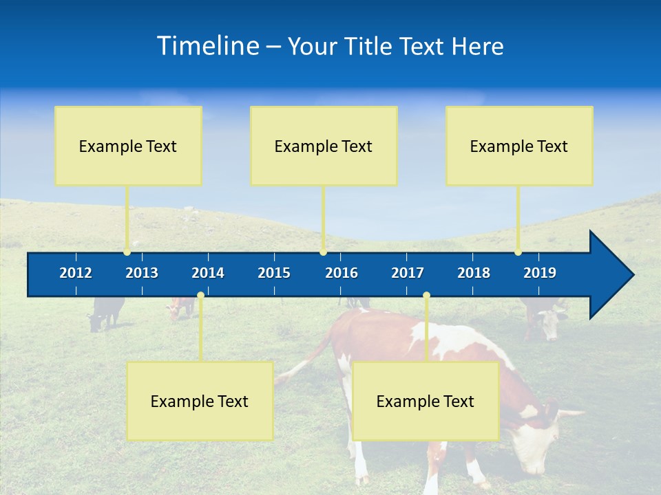 View Scenery Grassland PowerPoint Template