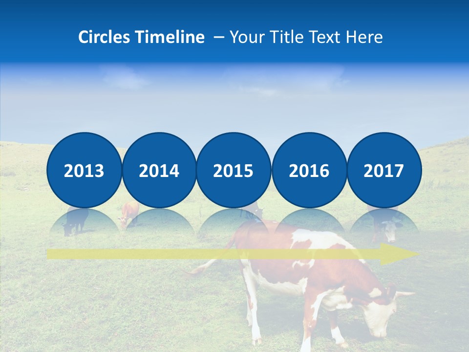 View Scenery Grassland PowerPoint Template