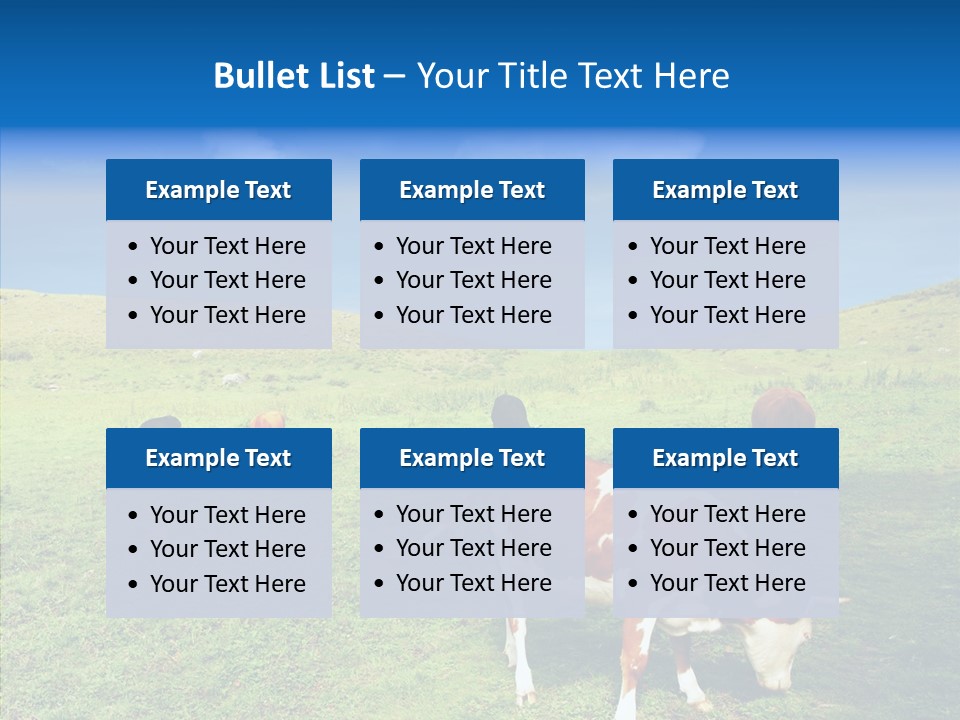 View Scenery Grassland PowerPoint Template