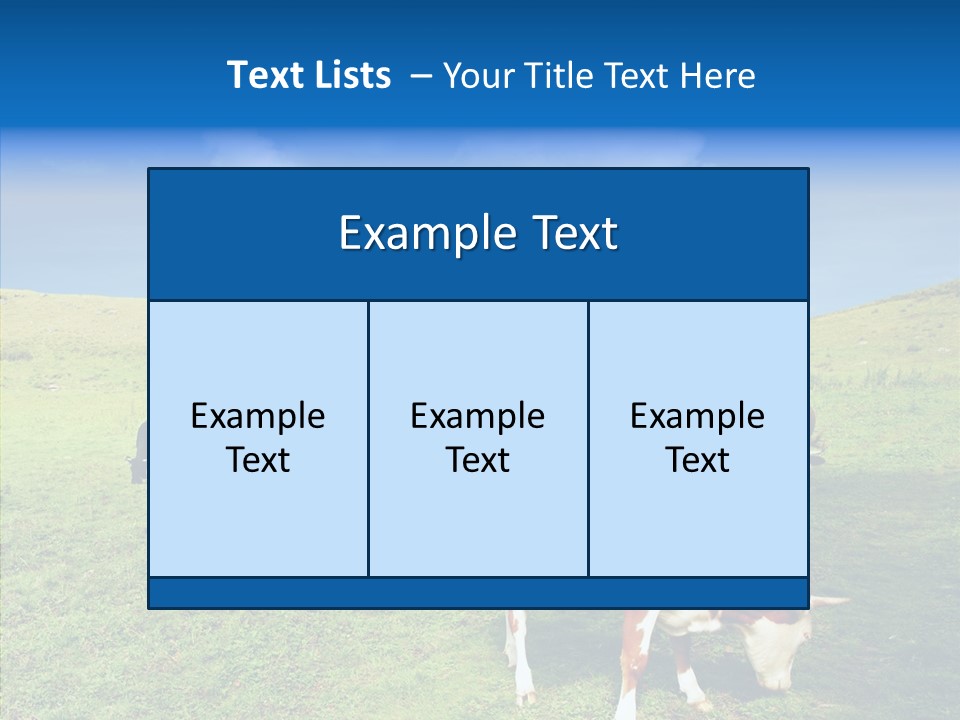 View Scenery Grassland PowerPoint Template