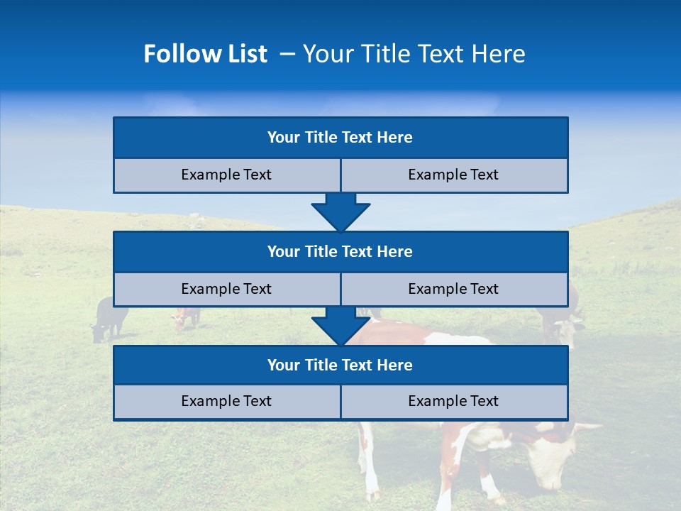 View Scenery Grassland PowerPoint Template