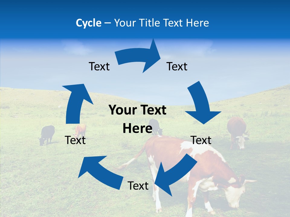 View Scenery Grassland PowerPoint Template