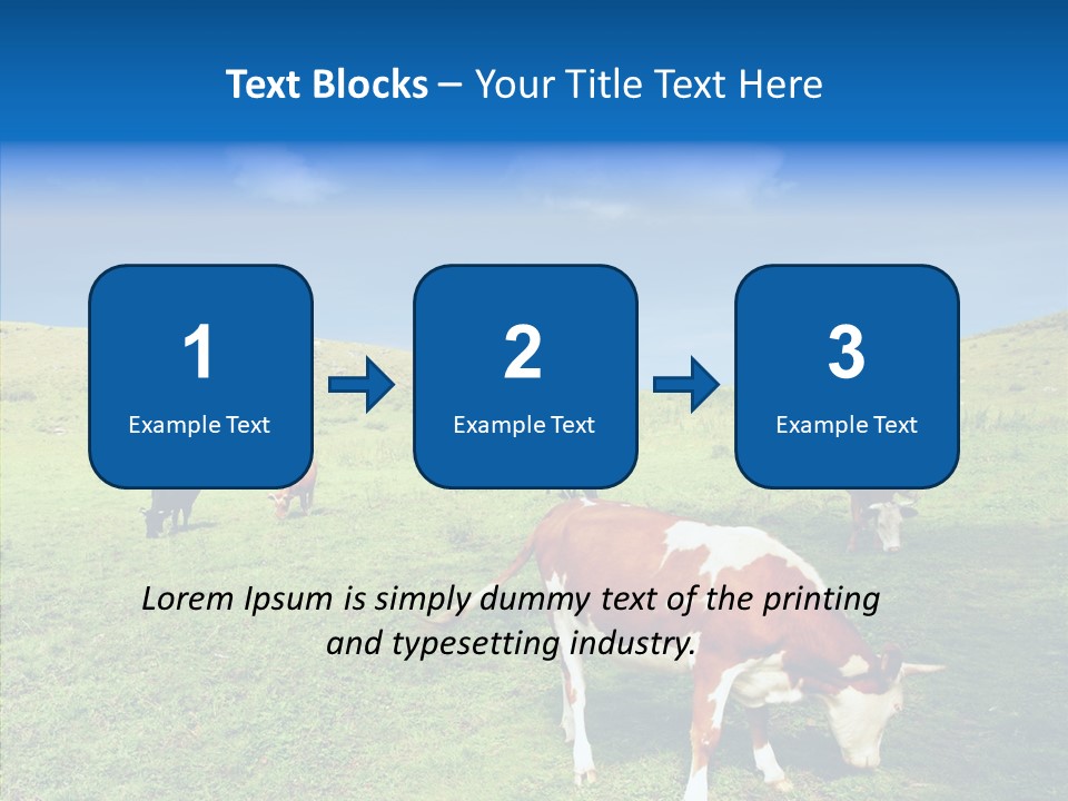 View Scenery Grassland PowerPoint Template