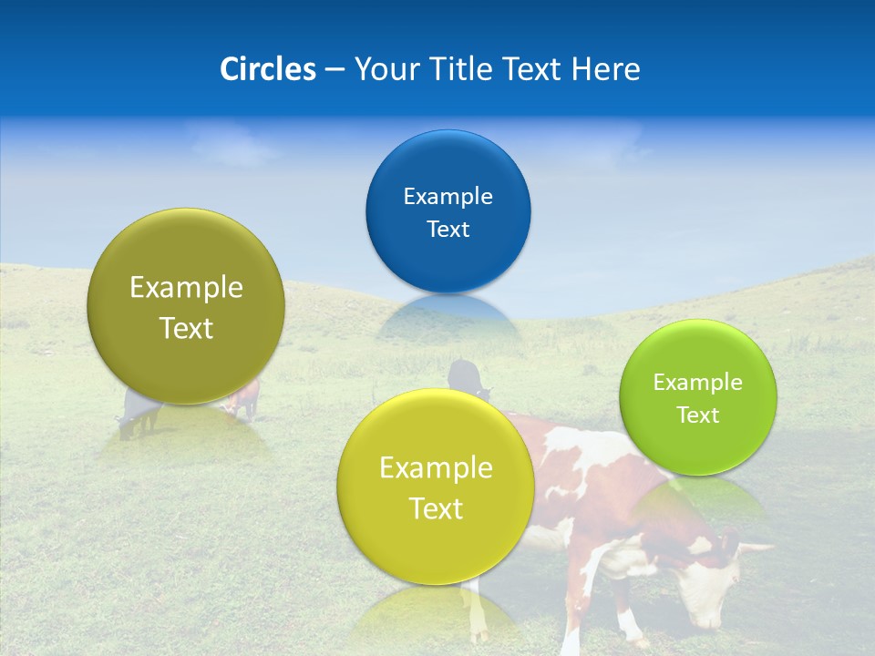 View Scenery Grassland PowerPoint Template
